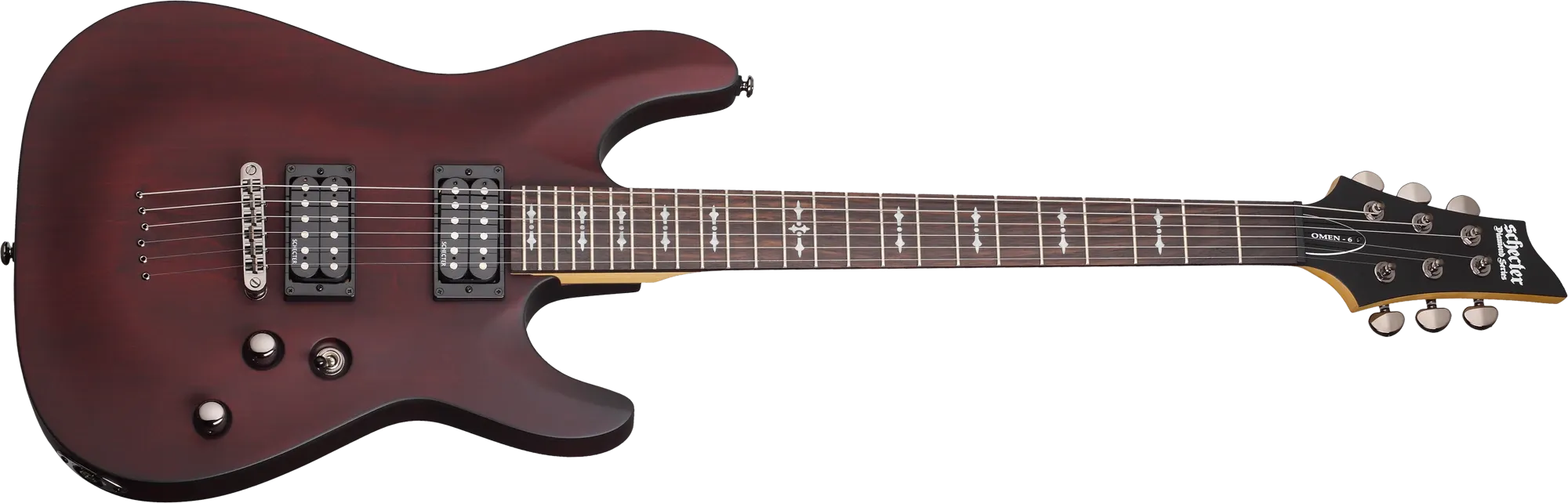 Schecter Omen 6 walnut stain